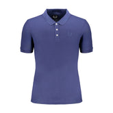 Gianmarco Venturi Blue Cotton Polo Shirt