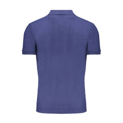 Gianmarco Venturi Blue Cotton Polo Shirt