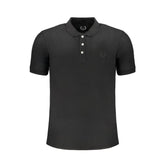 Gianmarco Venturi Black Cotton Polo Shirt