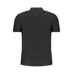 Gianmarco Venturi Black Cotton Polo Shirt