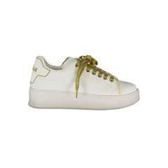 Gaelle Paris Bianco Polyurethan Damen Sneaker