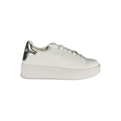 Gaelle Paris Bianco Poliuretano Damen-Sneaker