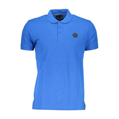 Gianmarco Venturi Blu Herren Polo aus Baumwolle