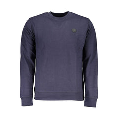 Gianmarco Venturi Blaues Baumwoll-Herren-Sweatshirt
