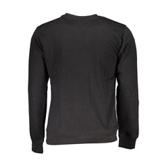 Gianmarco Venturi Herren-Sweatshirt aus schwarzer Baumwolle