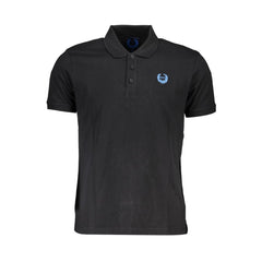 Gianmarco Venturi Black Cotton Polo Shirt