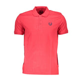 Gianmarco Venturi Red Cotton Polo Shirt