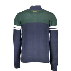 Gianmarco Venturi Blaue Strickjacke für Herren aus Baumwolle