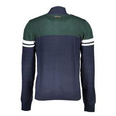 Gianmarco Venturi Blaue Strickjacke für Herren aus Baumwolle