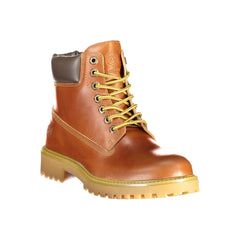 Lumberjack Marrone Leder Herren Sneaker