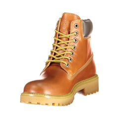 Lumberjack Marrone Leder Herren Sneaker