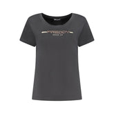 Freddy Black Cotton Women T-Shirt