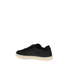 Prada Black Leather Low Top Sneakers
