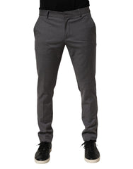 Daniele Alessandrini Grau Polyester Formelle Anzugshose