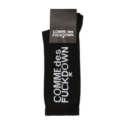 Comme Des Fuckdown Black Cotton Sock
