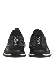 Dolce & Gabbana Schwarze SORRENTO Sport-Stretch-Sneakers Schuhe