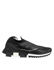 Dolce & Gabbana Schwarze SORRENTO Sport-Stretch-Sneakers Schuhe