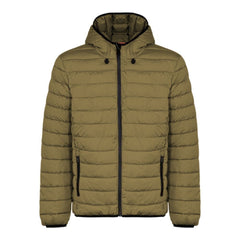 Suns Green Polyester Men's Quilted Jacket
