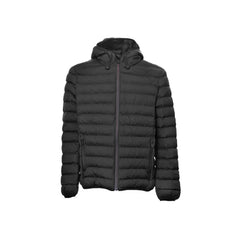Suns Black Polyester Men's Quilted Jacket