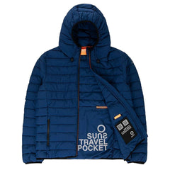 Suns Blue Polyester Jackets & Coat