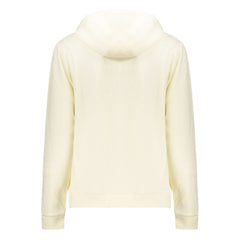 Norwegen 1963 Weißer Baumwoll-Kapuzenpullover für Damen