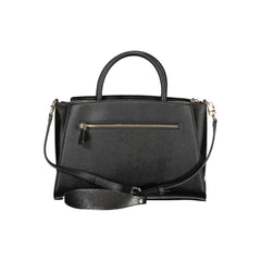 Guess Jeans Damen Handtasche aus schwarzem Polyurethan