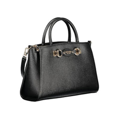 Guess Jeans Damen Handtasche aus schwarzem Polyurethan