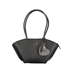 Guess Jeans Schwarze Polyurethan-Damenhandtasche