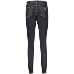Guess Jeans Blaue Baumwoll-Skinny-Jeans für Damen