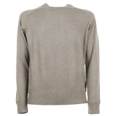 Emilio Romanelli Beige Cashmere Men Sweater