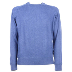 Emilio Romanelli Blue Cashmere Men Sweater