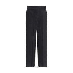 Max Mara Black Fleece Wool Casual Pants