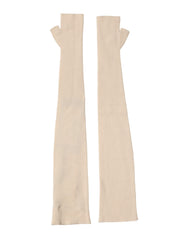 Dolce & Gabbana Beige Woll-Stulpen (fingerlos) für Damen