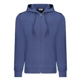 Rifle Blue Cotton Men's Hoodie