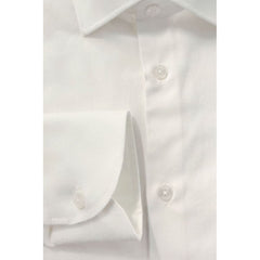 Baldinini Trend White Cotton Men's Shirt