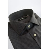 Baldinini Trend Gray Cotton Shirt