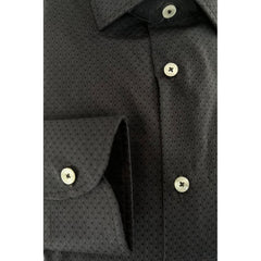 Baldinini Trend Gray Cotton Men Shirt