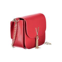 Mario Valentino Rosso Polyurethane Women's Bag With Removable Shoulder Strap
