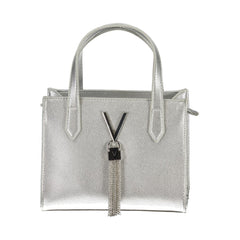 Mario Valentino Silber Polyurethan Damenhandtasche