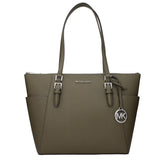 Michael Kors Groene Leren Schoudertas