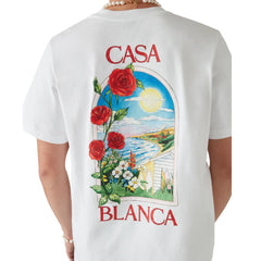 Casablanca White Cotton T-Shirt