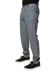 Master Coat Graue Baumwolle Regular Fit Herren Jeans