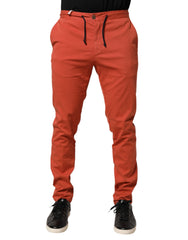 Domenico Tagliente Orange Skinny Fit Herren Chino Hose