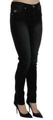 Versace Jeans Couture Dunkelschwarze Dora Slim Fit Jeans