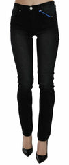 Versace Jeans Couture Dunkelschwarze Dora Slim Fit Jeans