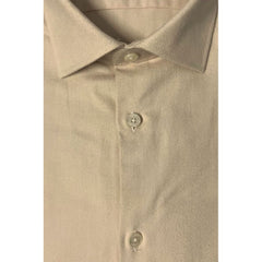 Baldinini Trend Beige Cotton Men Shirt