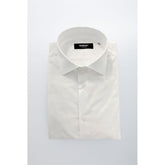 Baldinini Trend White Cotton Men Shirt