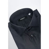 Baldinini Trend Black Cotton Men's Shirt