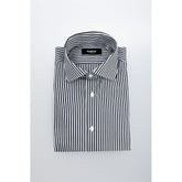 Baldinini Trend Blue Cotton Men Shirt
