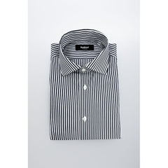 Baldinini Trend Blue Cotton Men Shirt